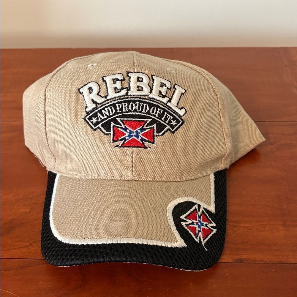 NWOT Rebel Biker Y2K Distressed Adjustable Hat